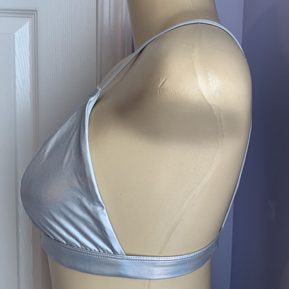Colsie Silver Triangle Unlined Bra M - Picture 4 of 9